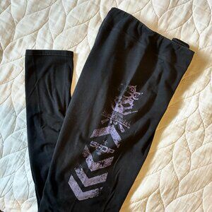 Five Finger Death Punch Merch Black Legging Pants Women's Size 2XL, 5FDP Logo